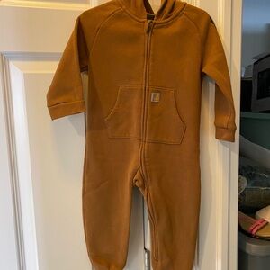 Carhartt Tan Kids Footed One Piece